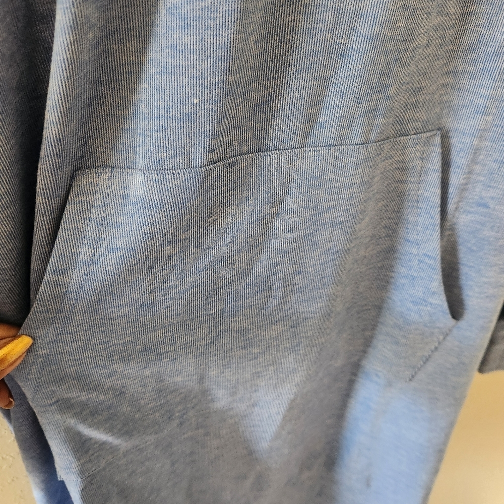 White Mark Blue Hooded Sweater Dress - Picture 6 of 7